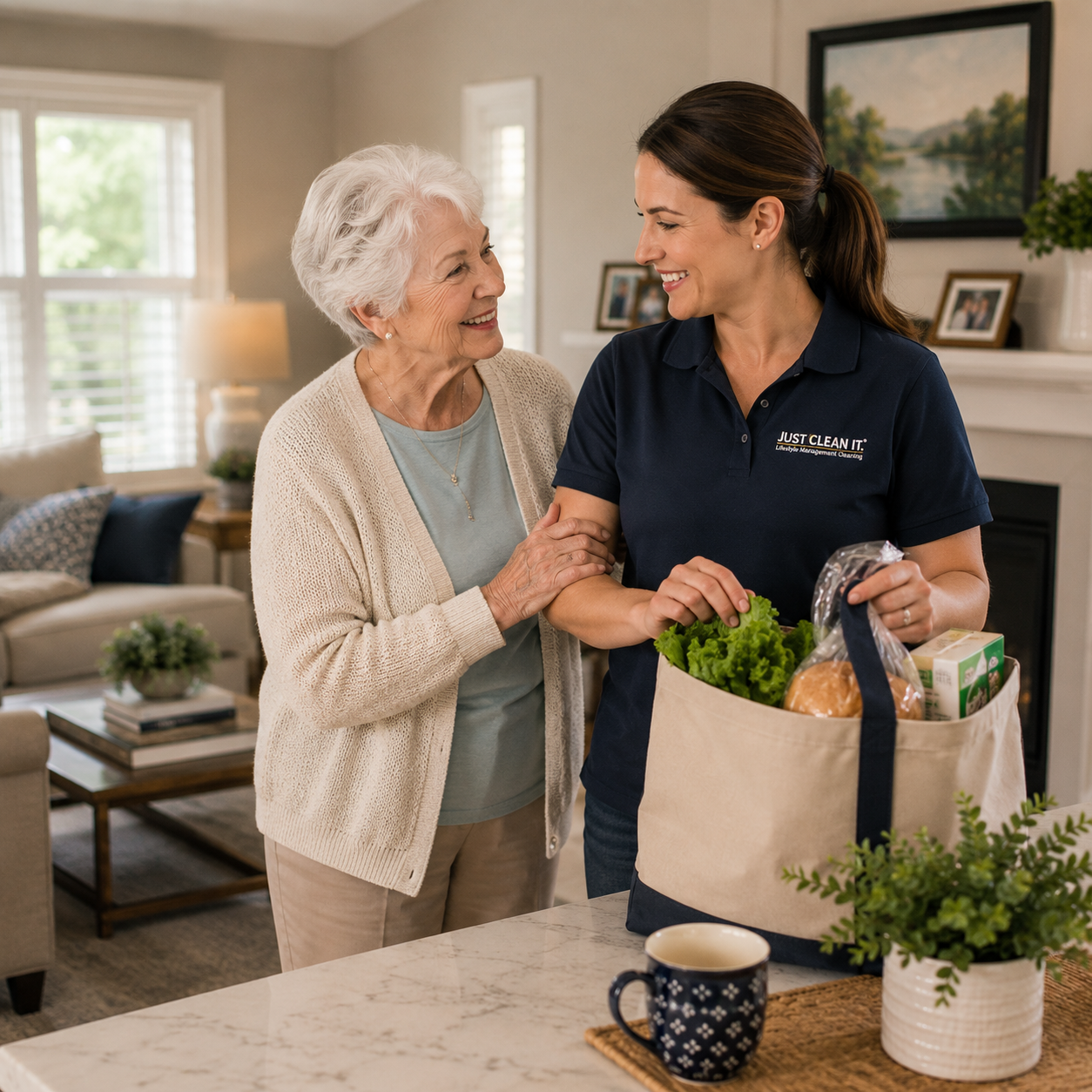 Aging in place supported through additional home help and coordination