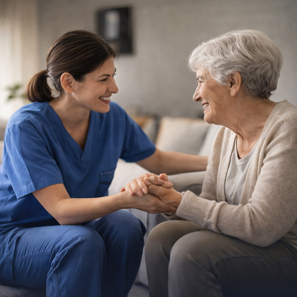 Respectful in-home companionship and reassurance