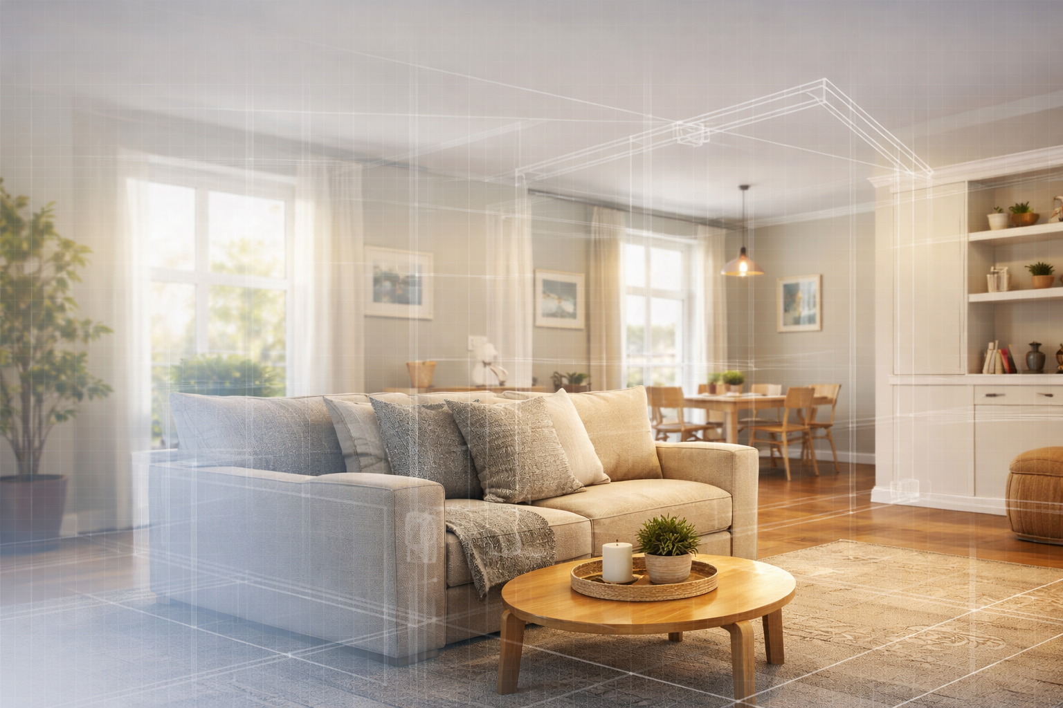 Structured home environment representing non-medical home infrastructure