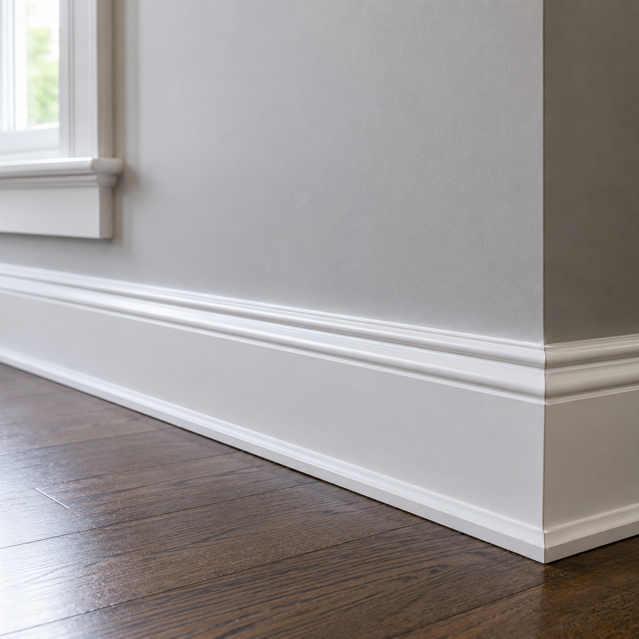 Trim and baseboards painting