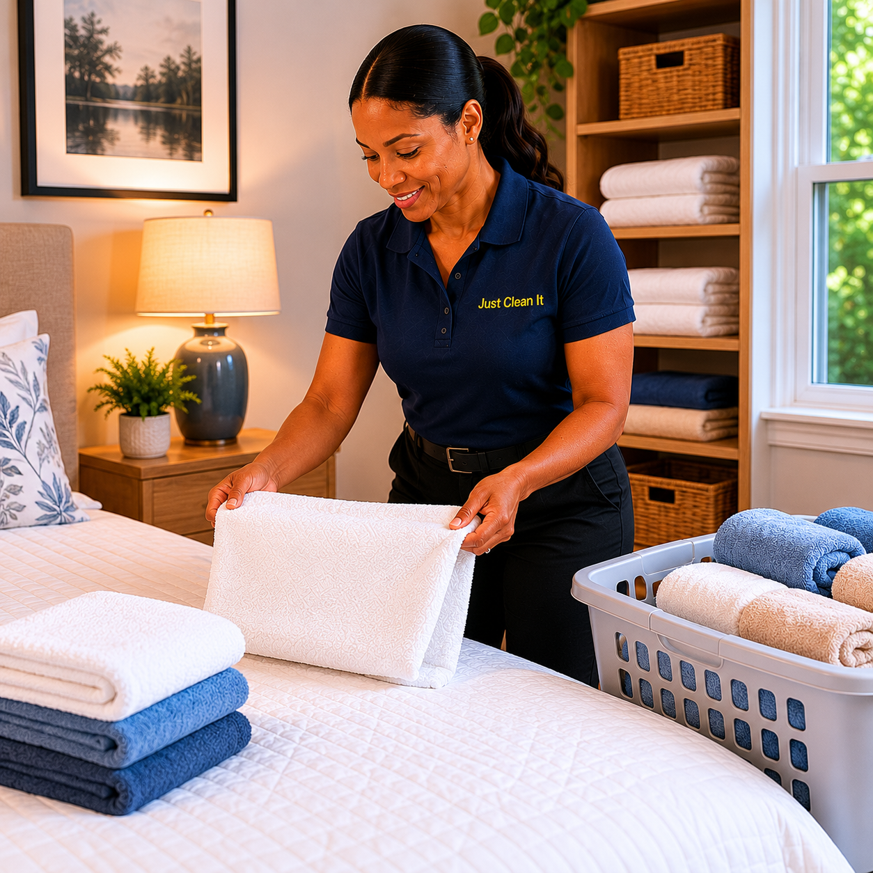 Laundry folding and bedroom support