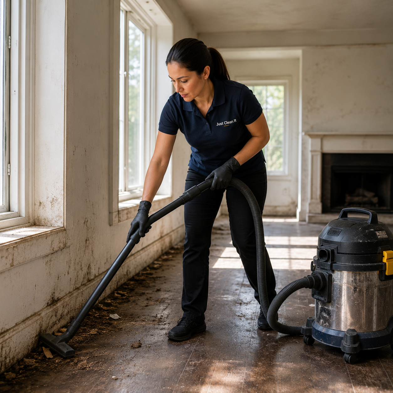 Neglected property revival and recovery cleaning
