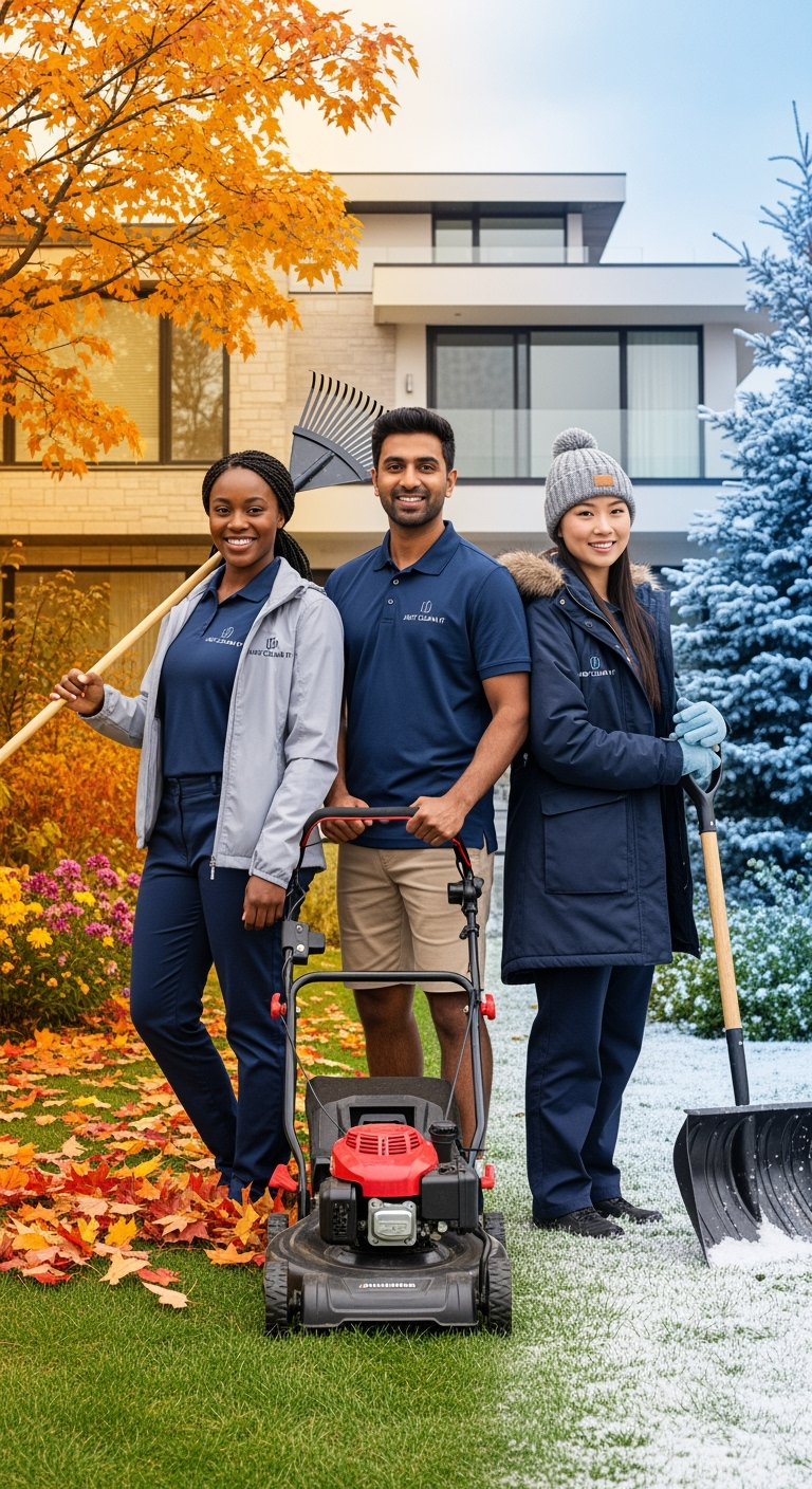 Just Clean It seasonal outdoor solutions team