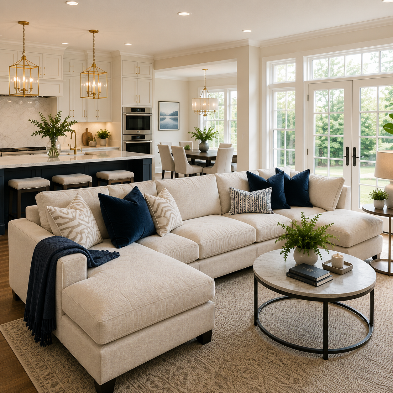 Regular house cleaning maintenance in a Forest Hill living room