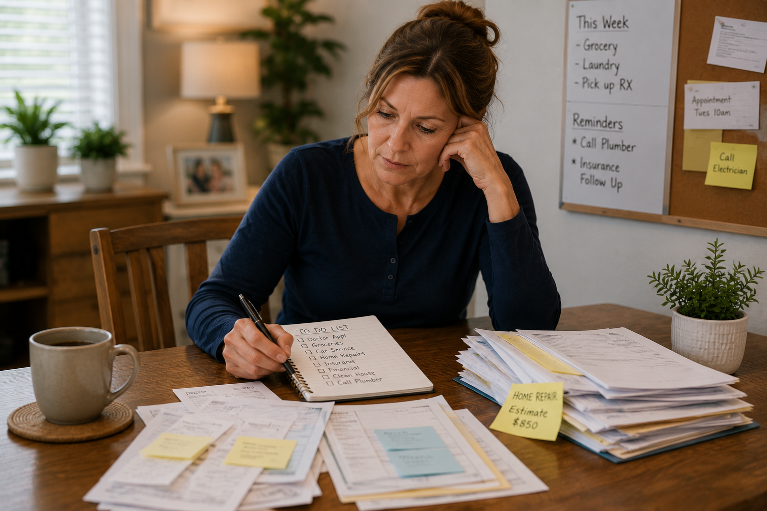 Overwhelm over time and household paperwork piling up
