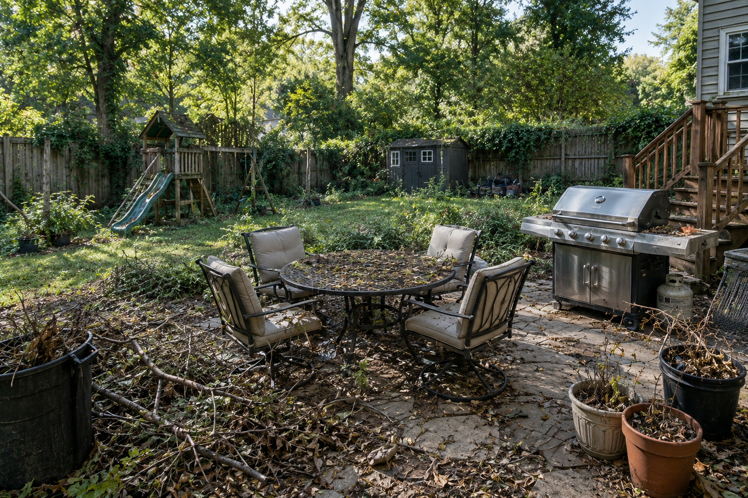 Backyard cleanup and seasonal outdoor property care