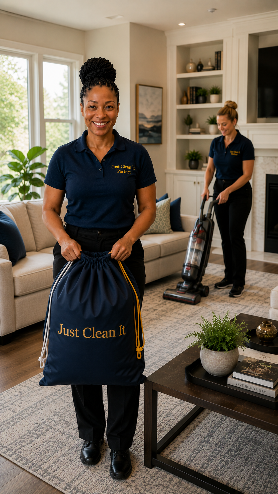 Just Clean It employee-based team completing a detailed Deep Clean Reset in an occupied Toronto home