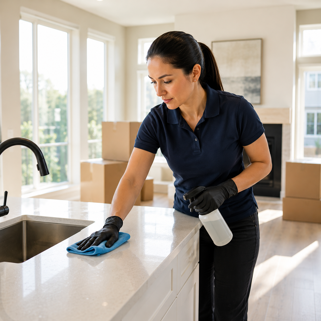 Move-in move-out reset cleaning support