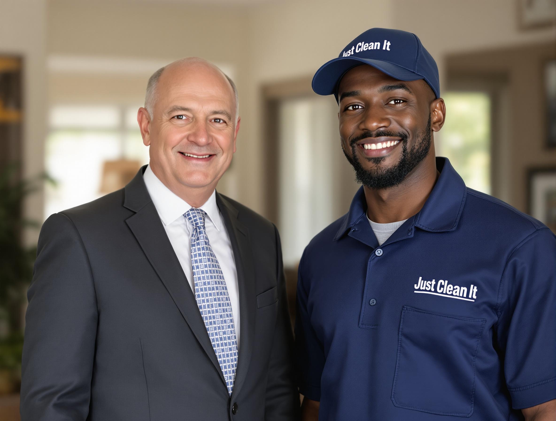 Realtor and Just Clean It partnership