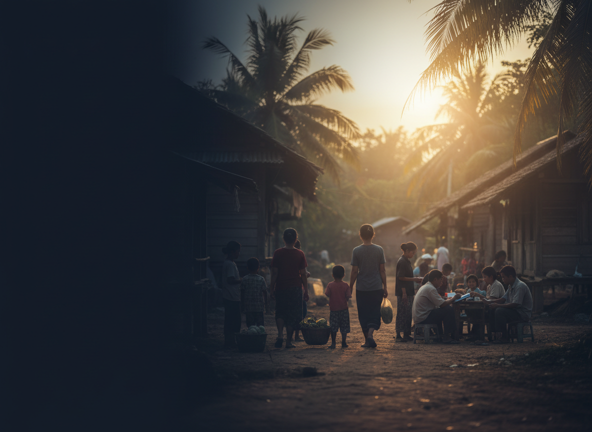 Hopeful community scene in Asia