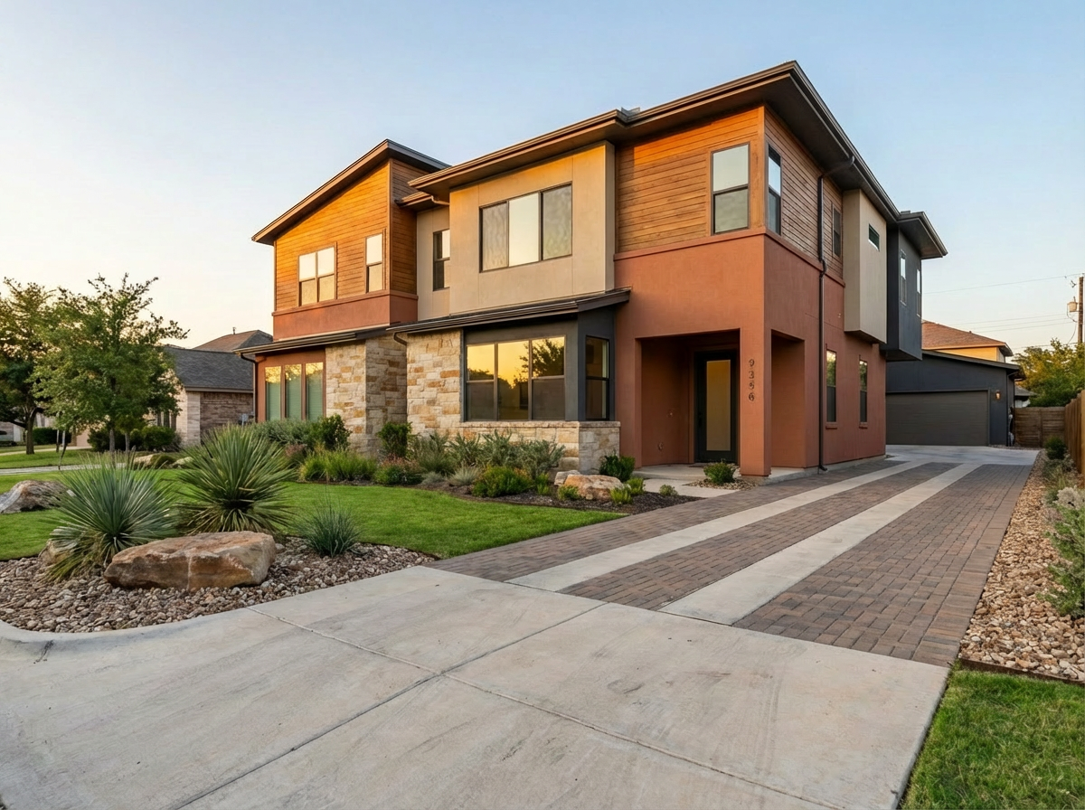 Modern duplex property with contemporary design