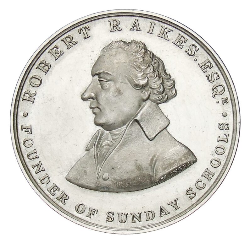 Commemorative medallion โ Robert Raikes Esq., Founder of Sunday Schools