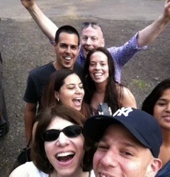 Group selfie outdoors in Puerto Rico
