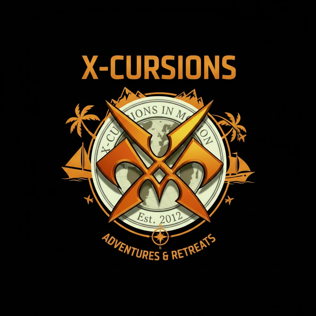 X-CURSIONS Adventures & Retreats Logo