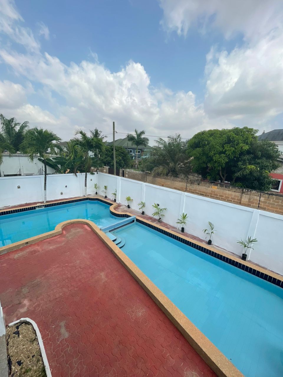 Nteasee House private pool and deck in East Legon, Accra