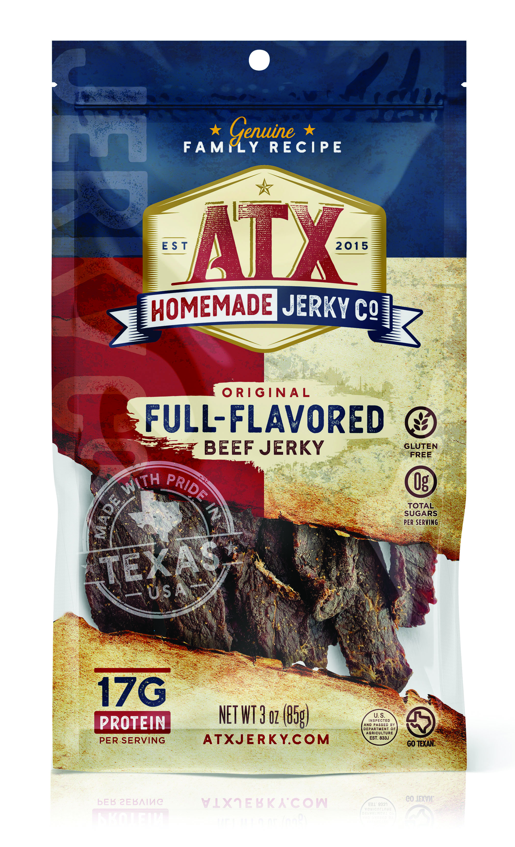 ATX Homemade Jerky Co. Full-Flavored Beef Jerky