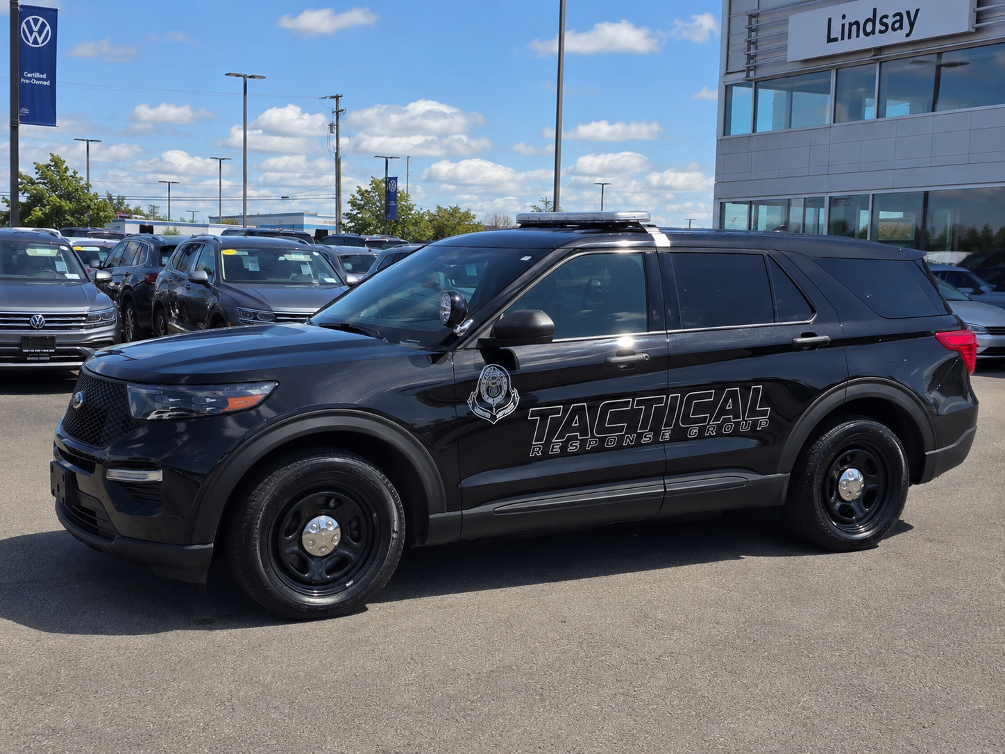 Tactical Response Group patrol vehicle on location