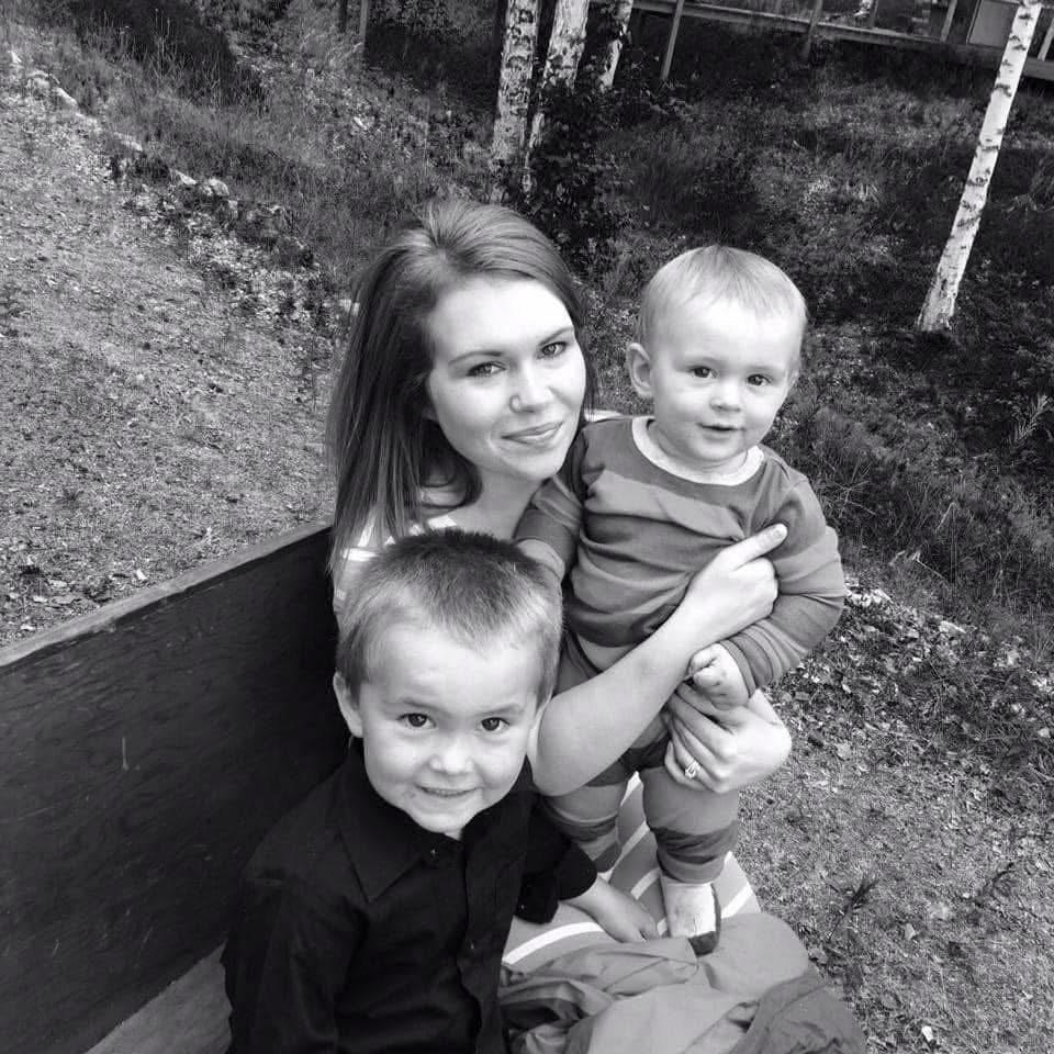Tommi Parker-Allen with her two boys