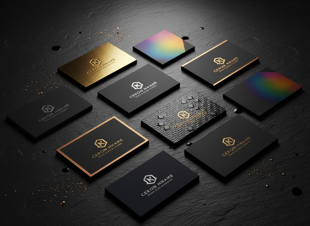 Premium business cards and commercial print materials