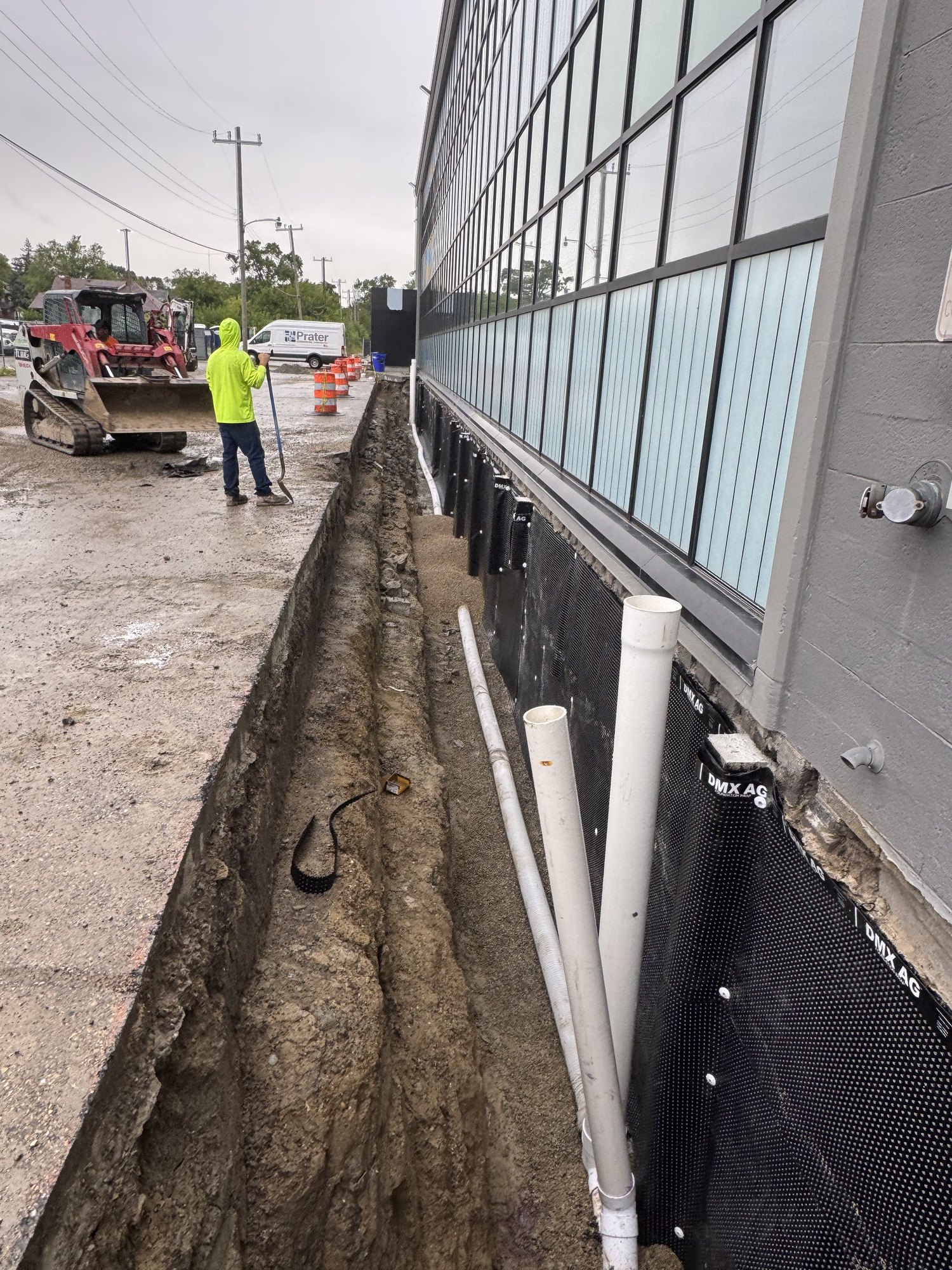 Cleanout Risers Set — Wet Weather Work