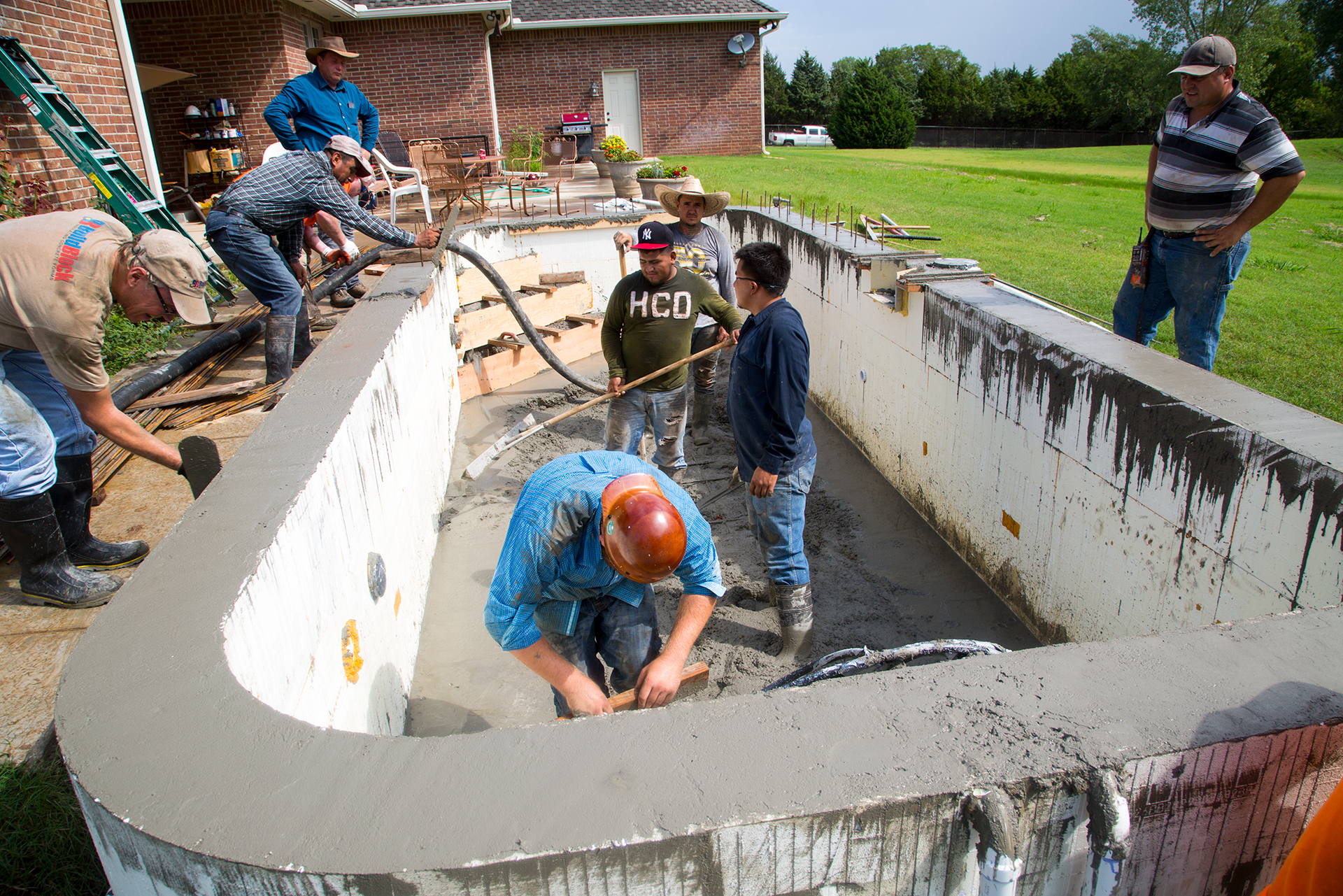 Pool Crew — Concrete Pour & Finish