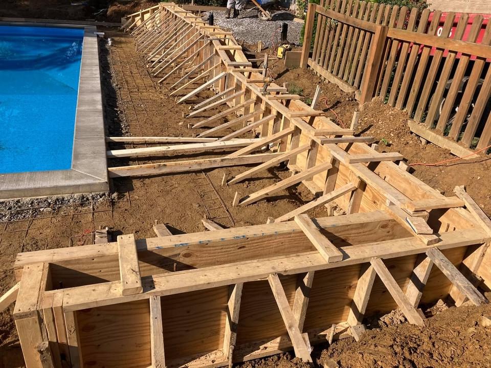 Pool Deck — Stair Formwork Construction