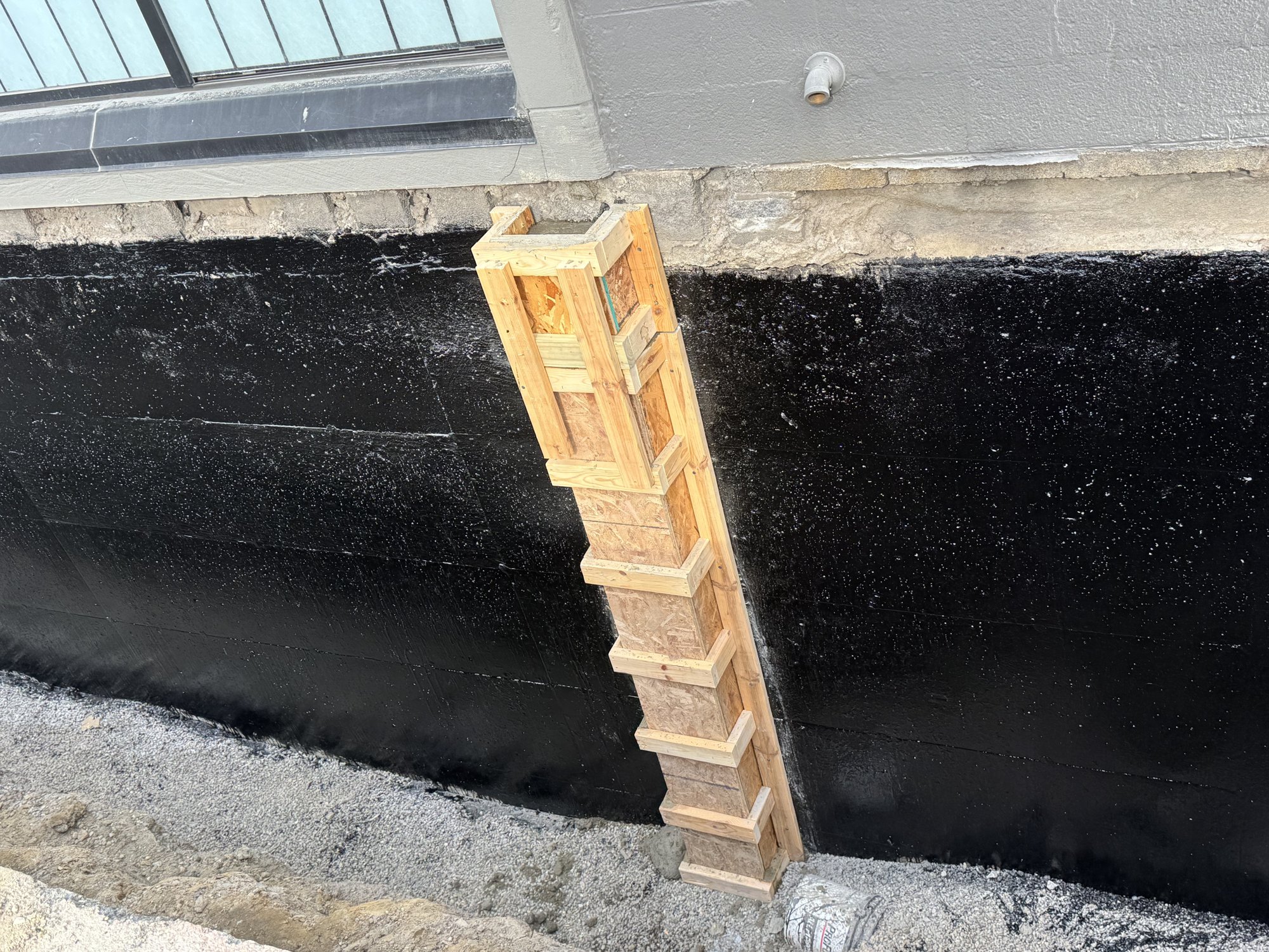 Foundation Pilaster Form — Construction Detail