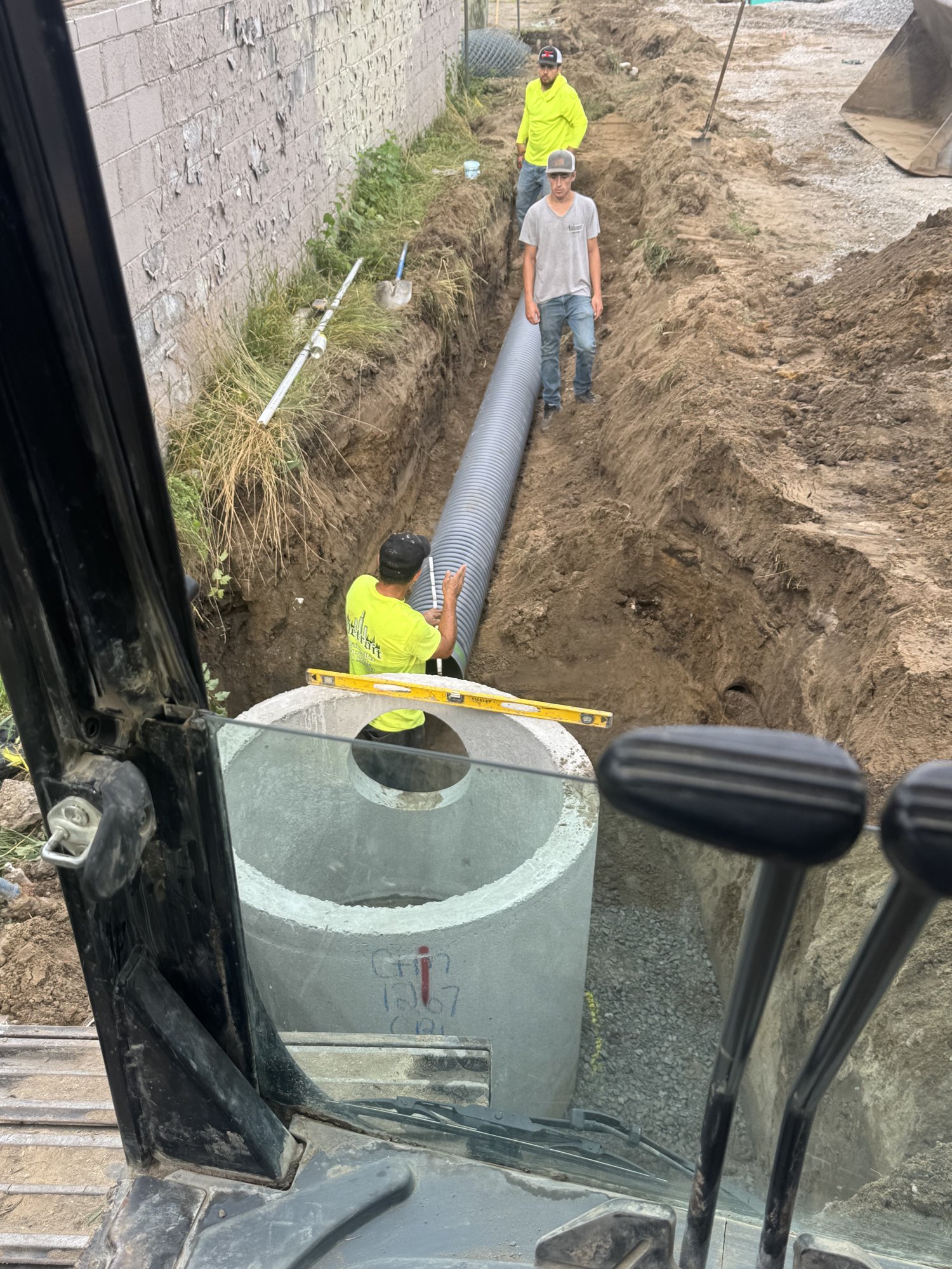 Catch Basin Installation — Grade Verification