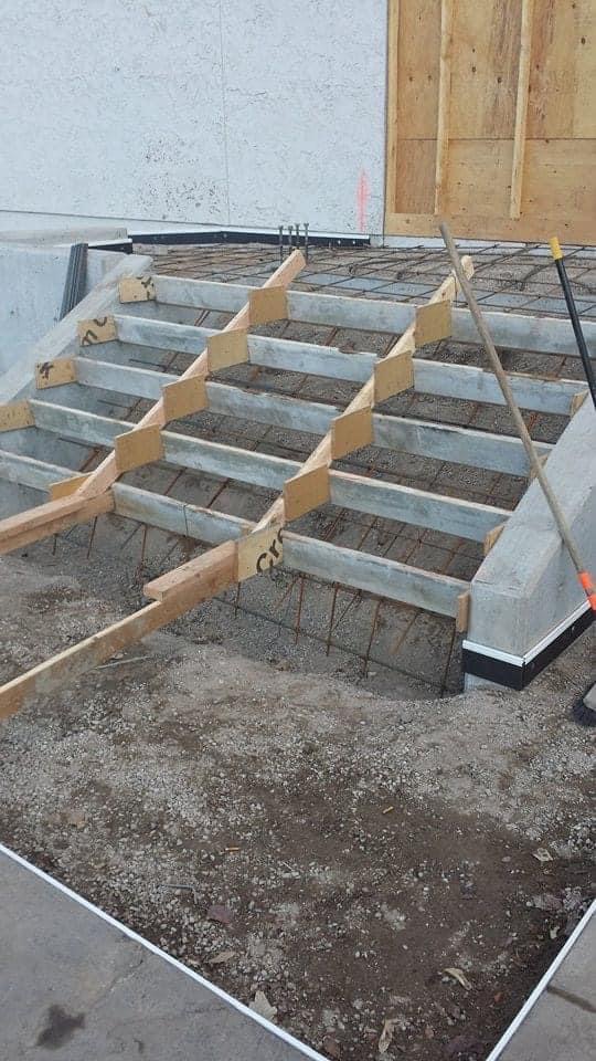 Commercial Staircase — Formwork & Rebar