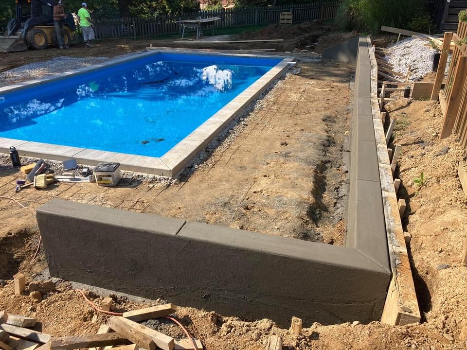 Pool Coping & Deck — Rebar Prep