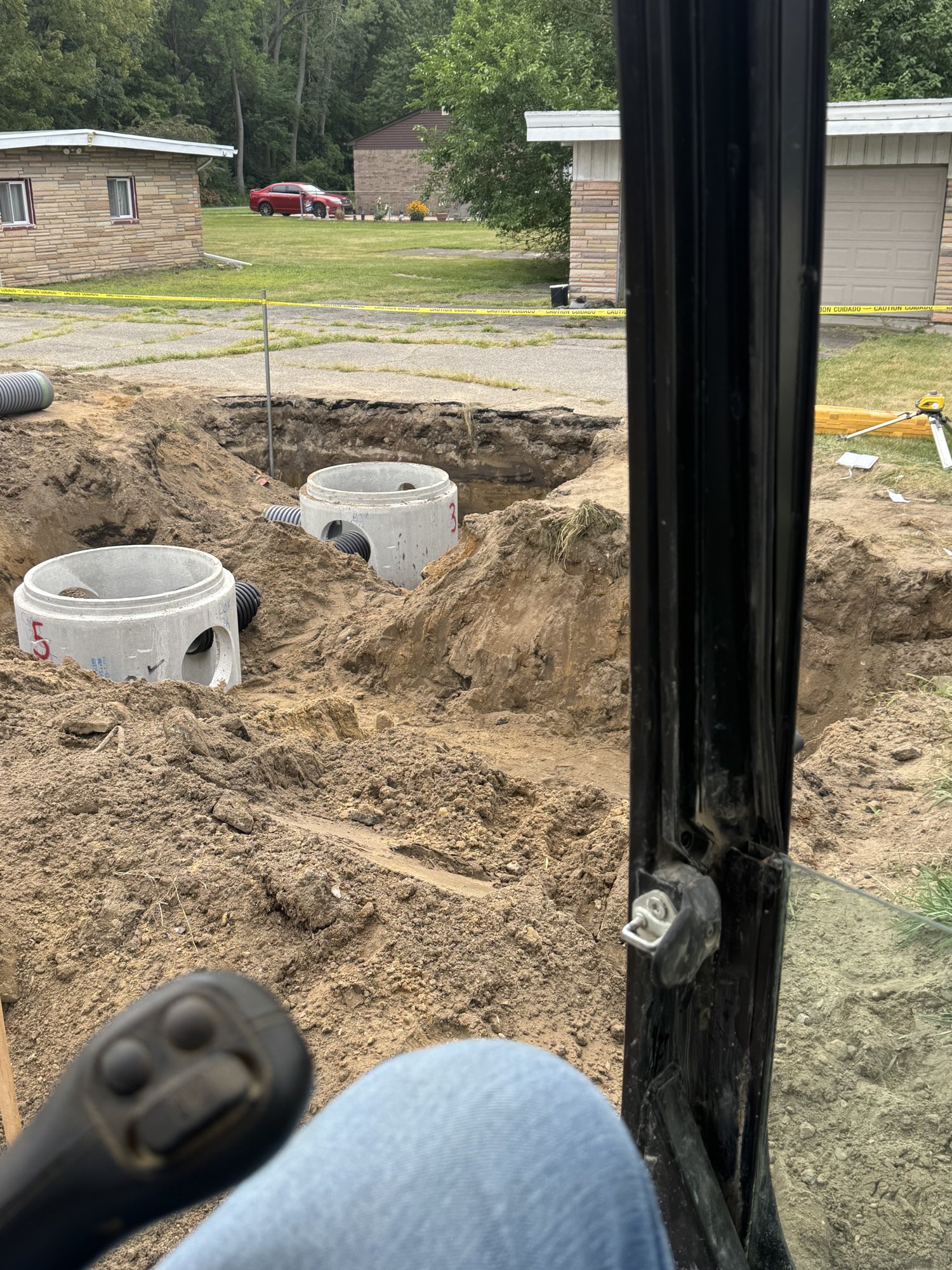 Septic System — Precast Tank Placement