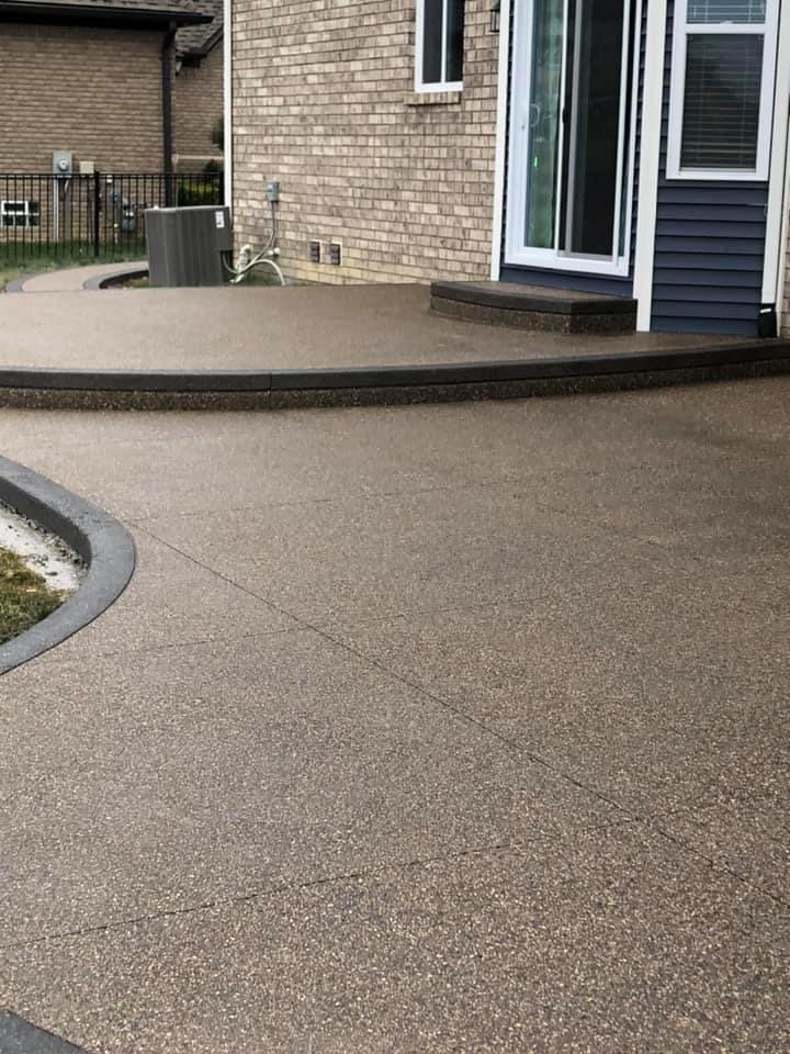Exposed Aggregate Driveway & Patio