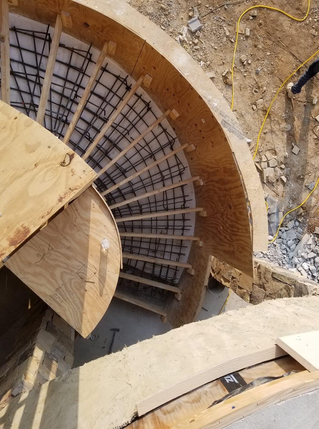 Spiral Staircase — Formwork & Rebar