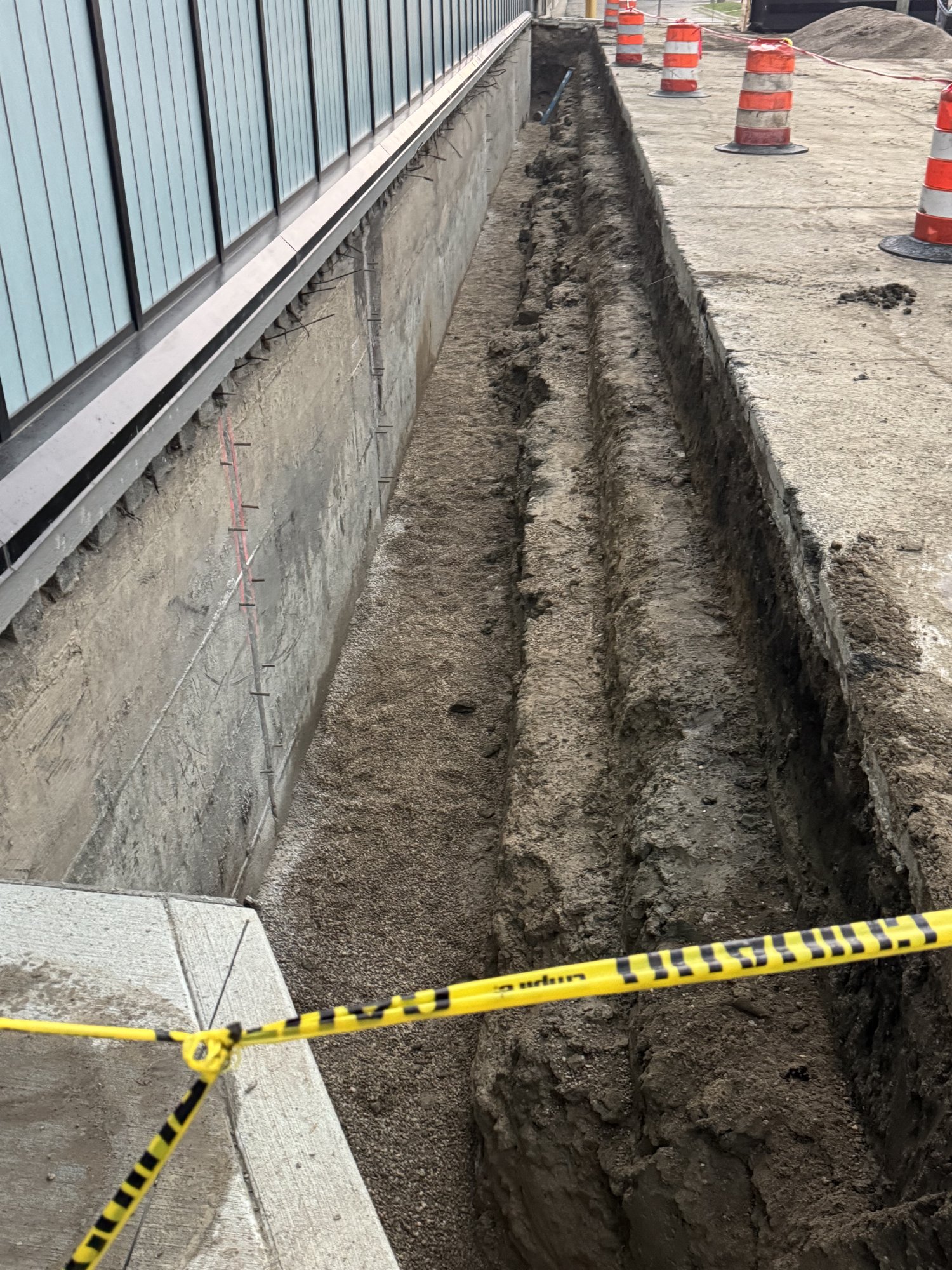 Commercial Foundation — Excavation & Dowel Layout