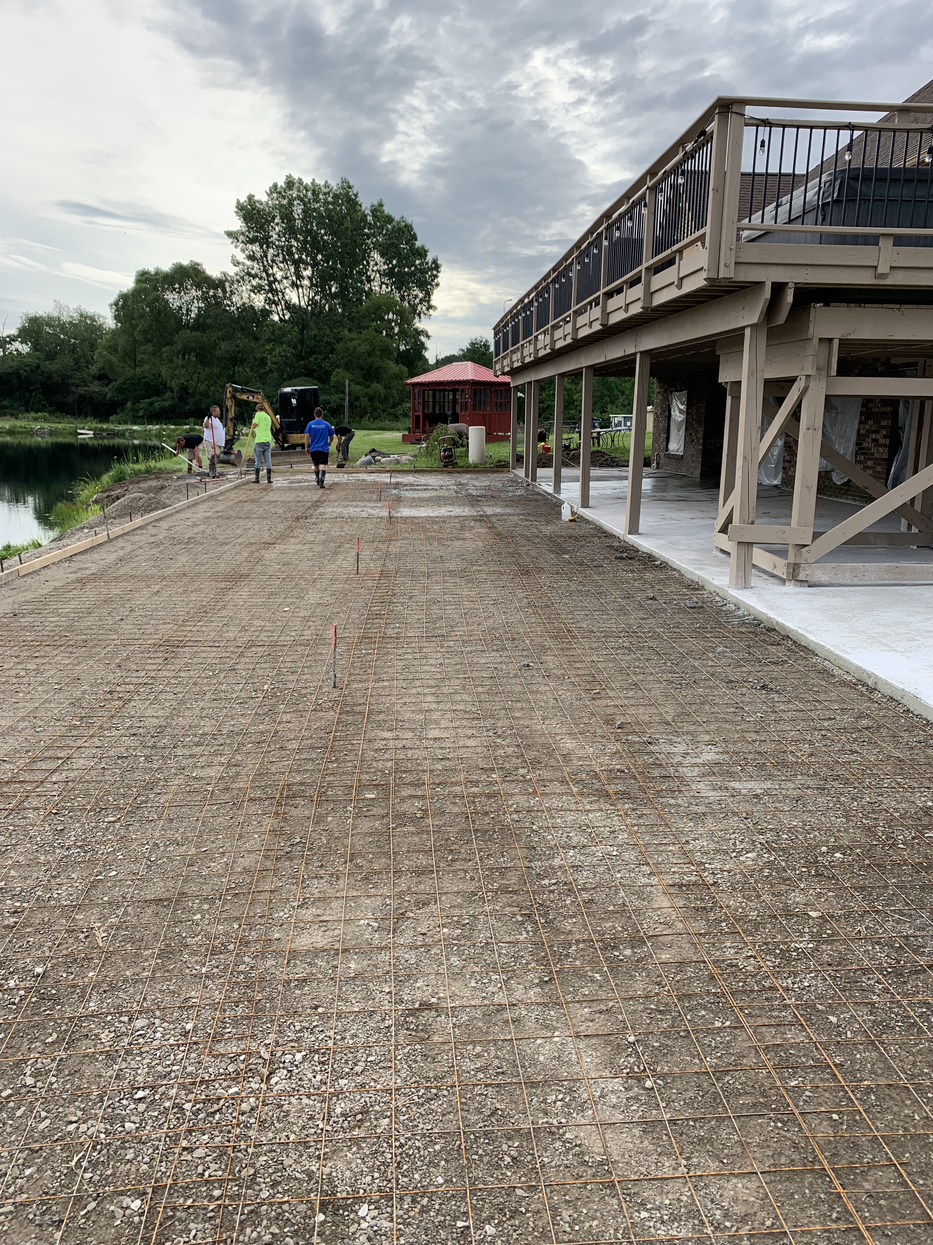 Waterfront Patio — Rebar & Prep Work