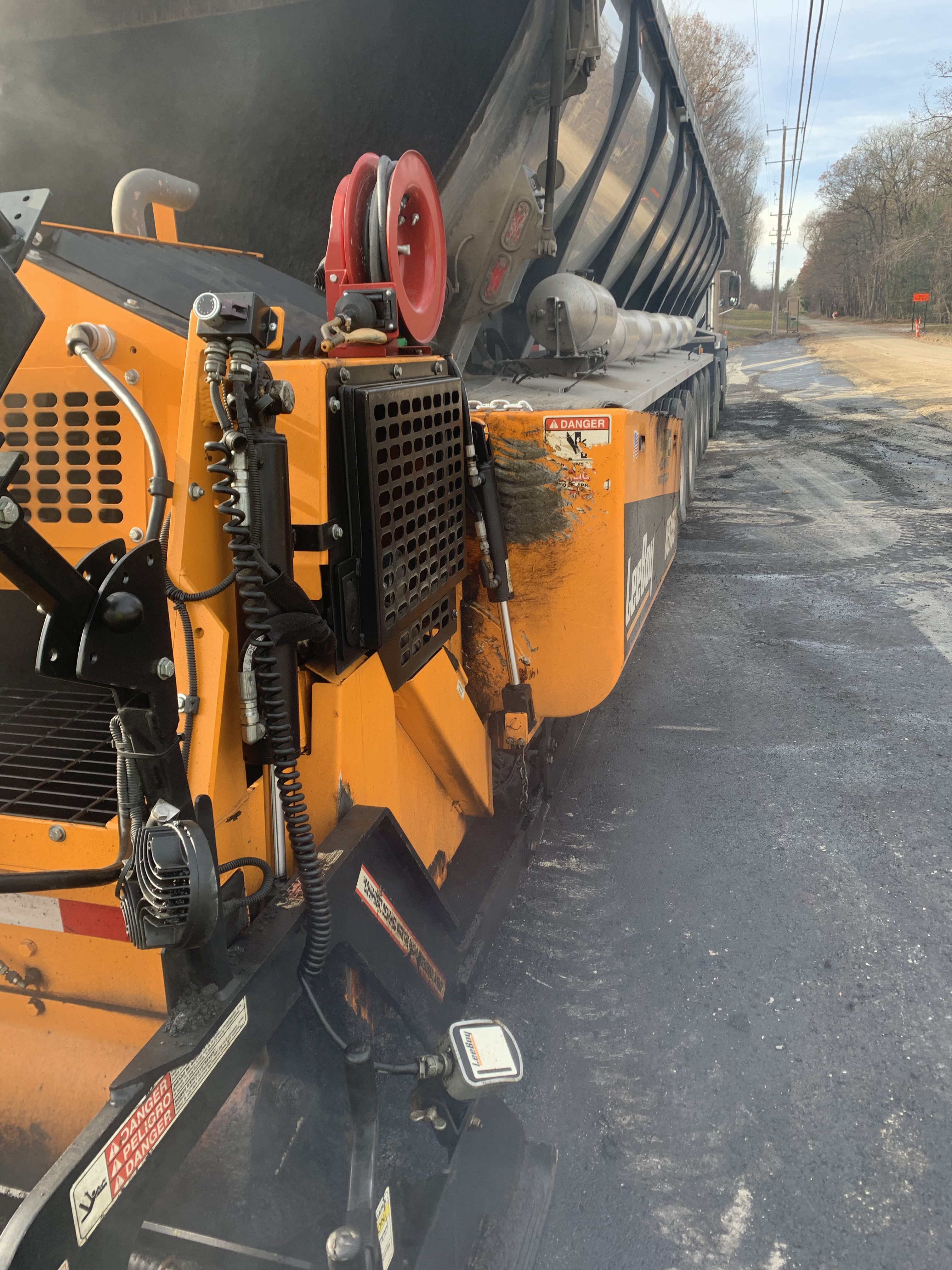 Asphalt Paving Machine — Road Work