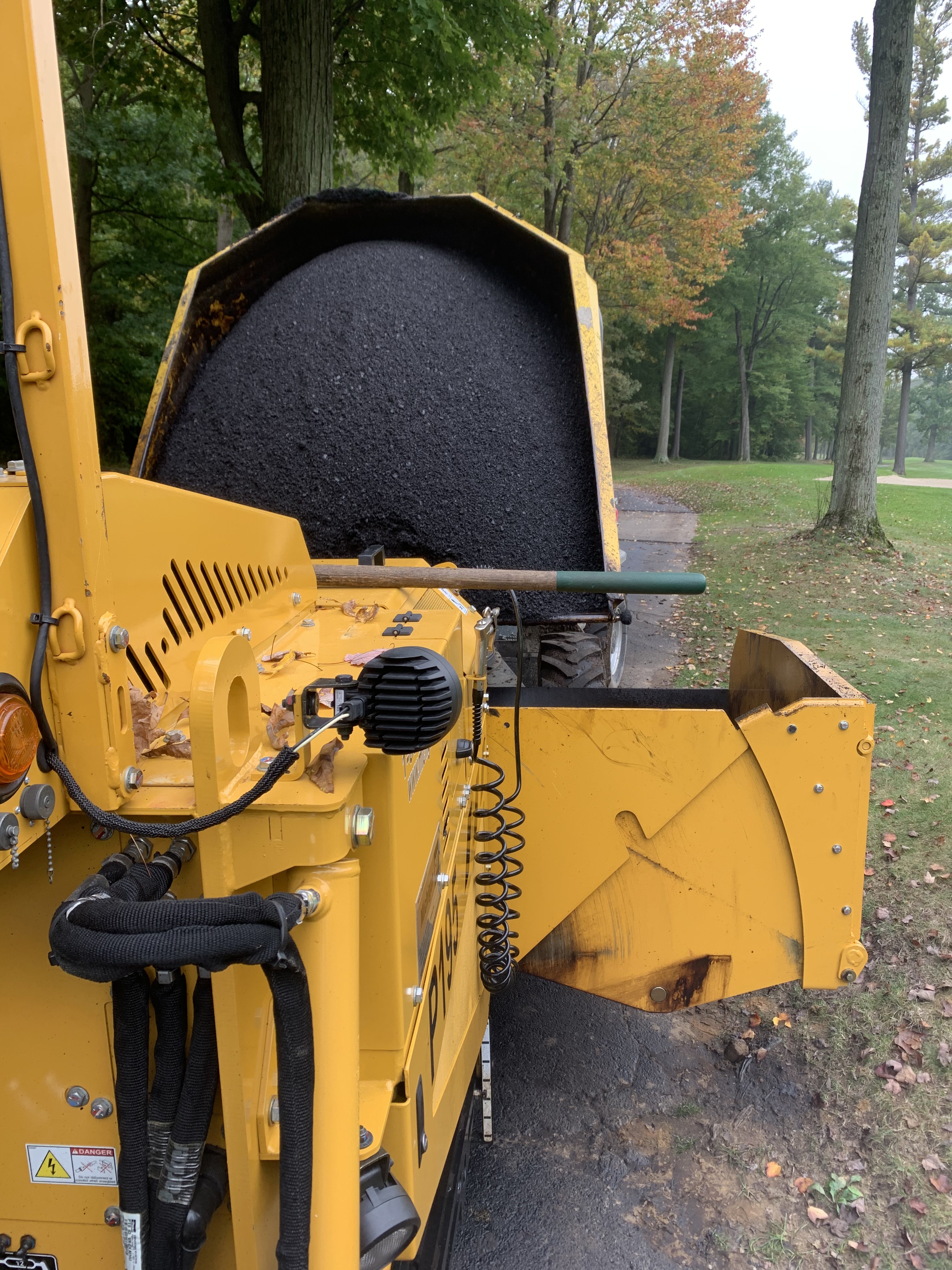Asphalt Paver — Cart Path Project