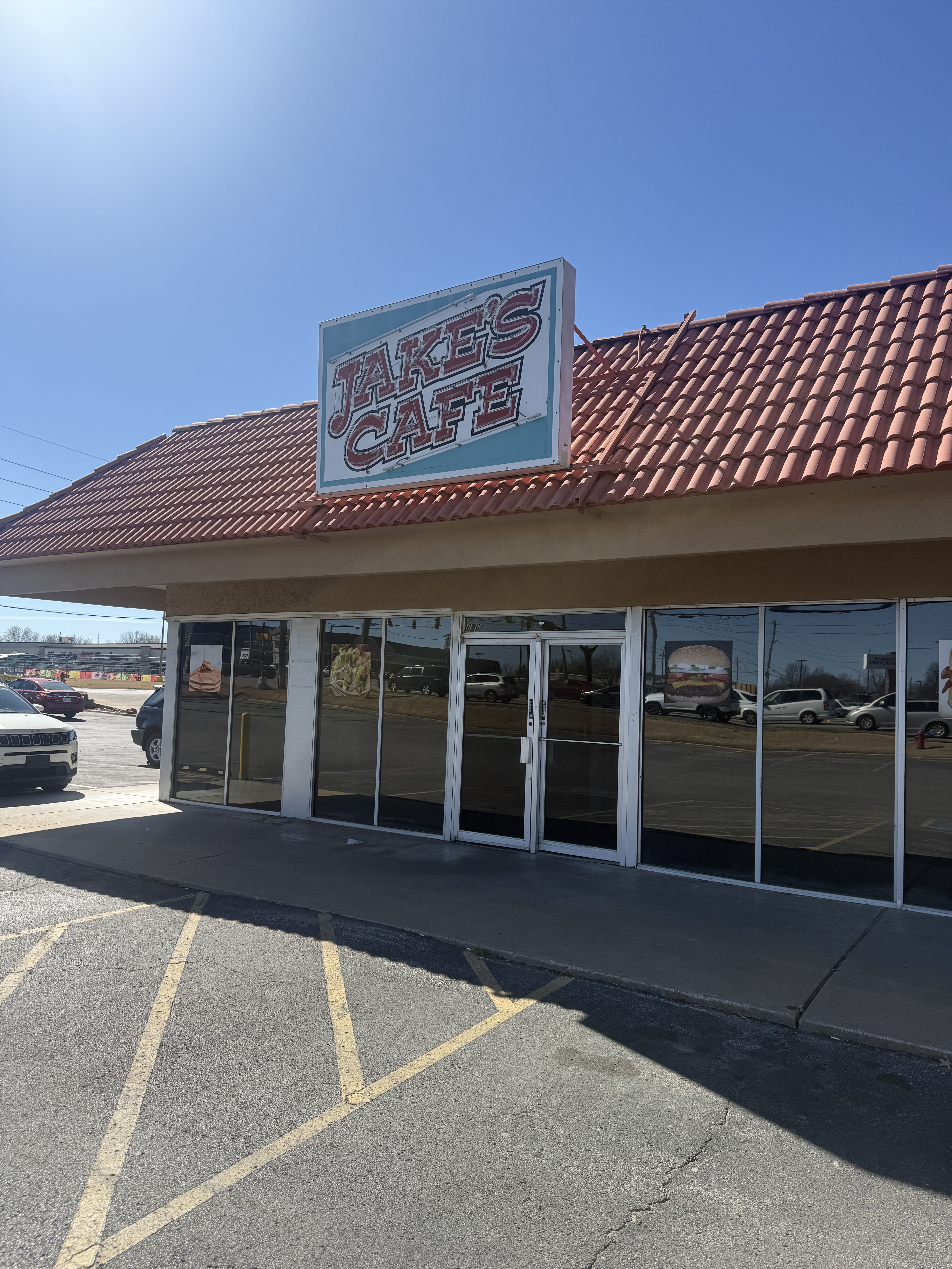 Storefront exterior after window cleaning