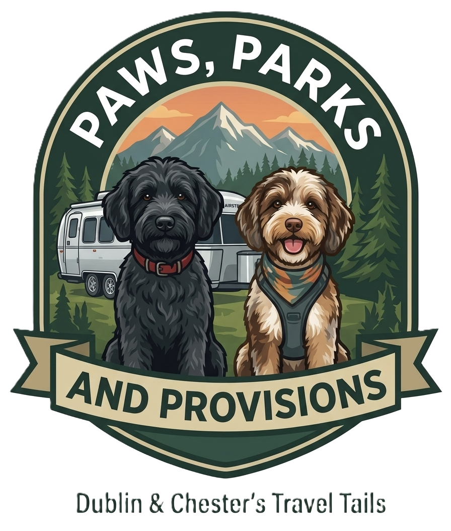 Paws, Parks, & Provisions logo