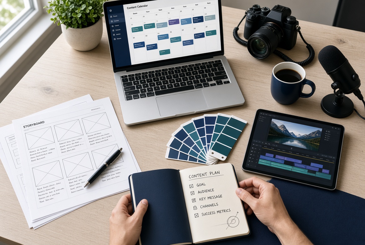 Content creation agency: five-step pipeline from strategy to measurement
