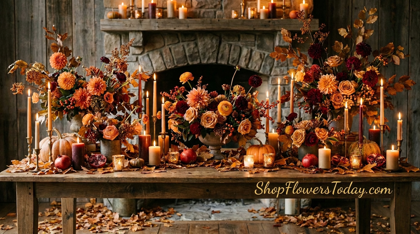 ShopFlowersToday.com fall autumn flower collection