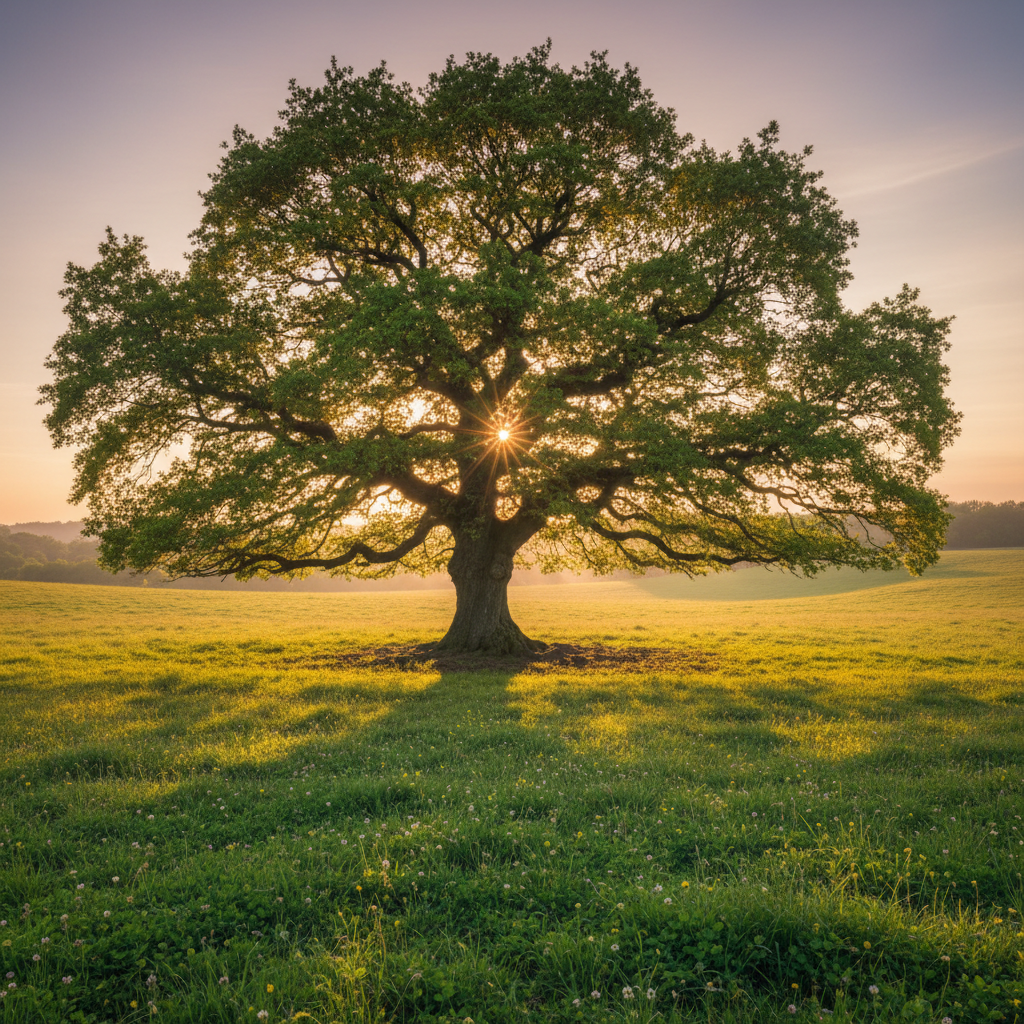 Oak tree representing stability, security and trust
