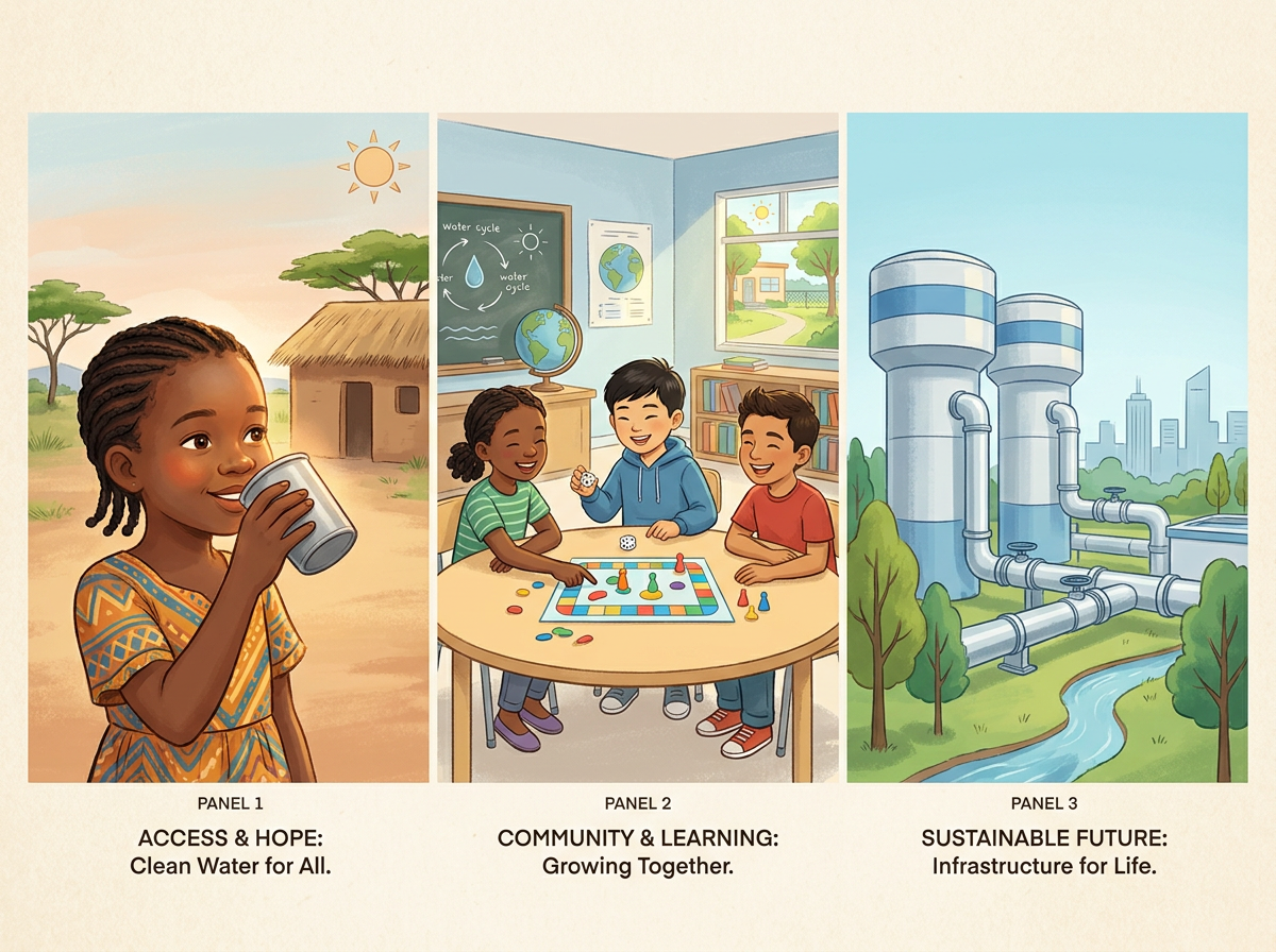 Three water stories: Nigeria cholera crisis, kids hydration education, and water utility infrastructure