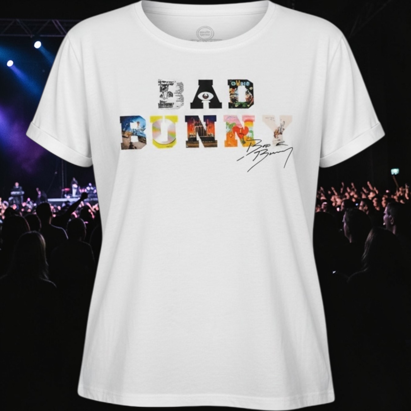 Bad Bunny Tee — Bad Bunny inspired custom DTF shirt by Paisa Creations Co