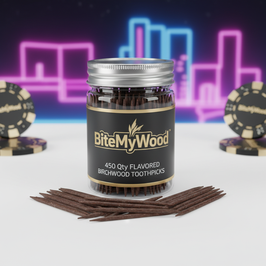 Vegas-crafted Flavored Toothpicks Jar