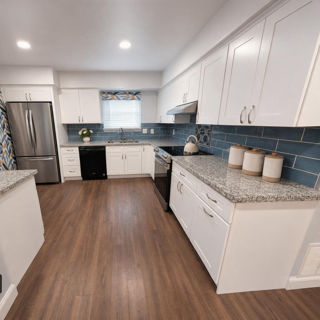 Kitchen and dining area