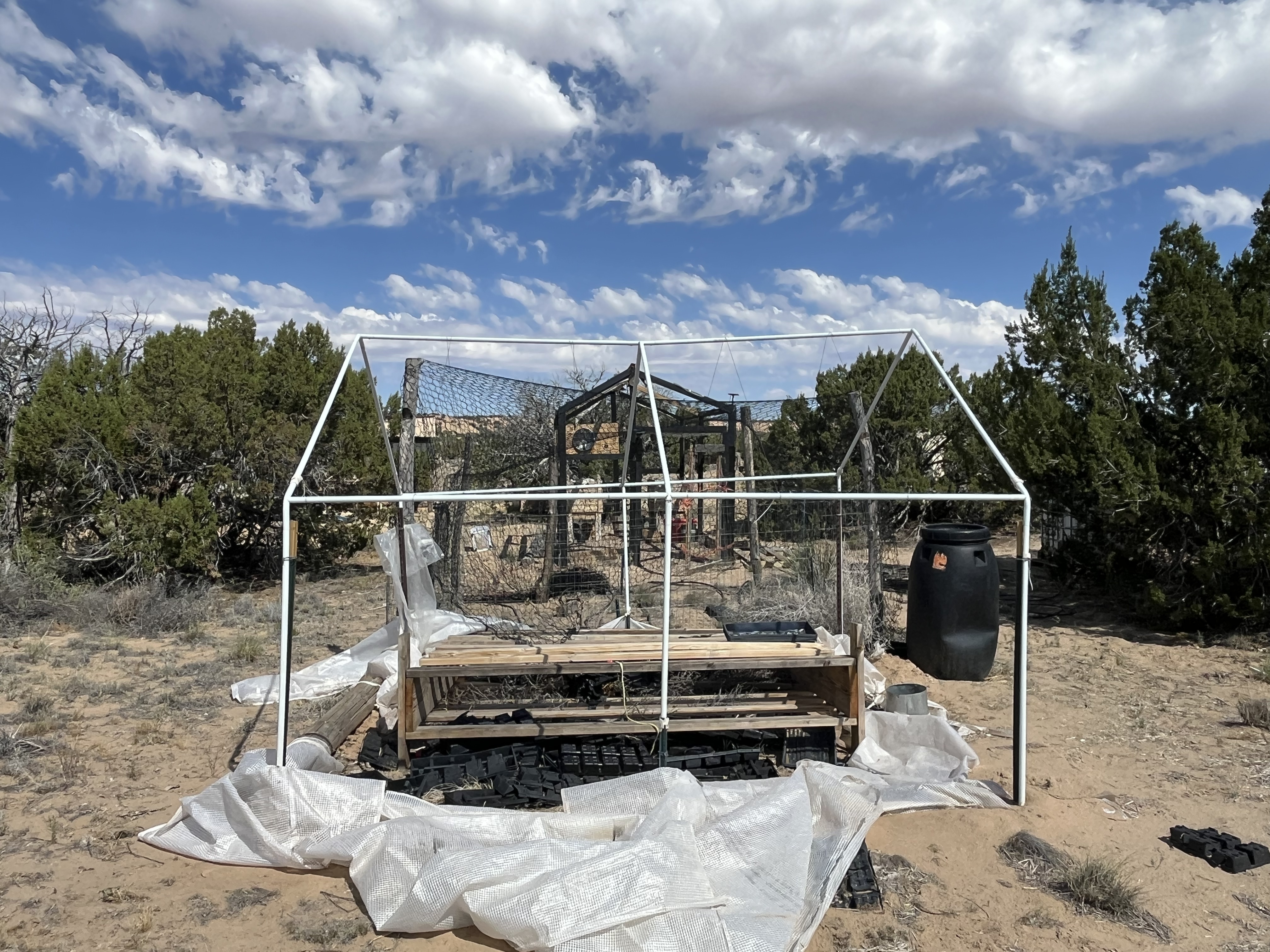 Greenhouse 2 at Javon's Legacy Farm β Apache County, Arizona high desert