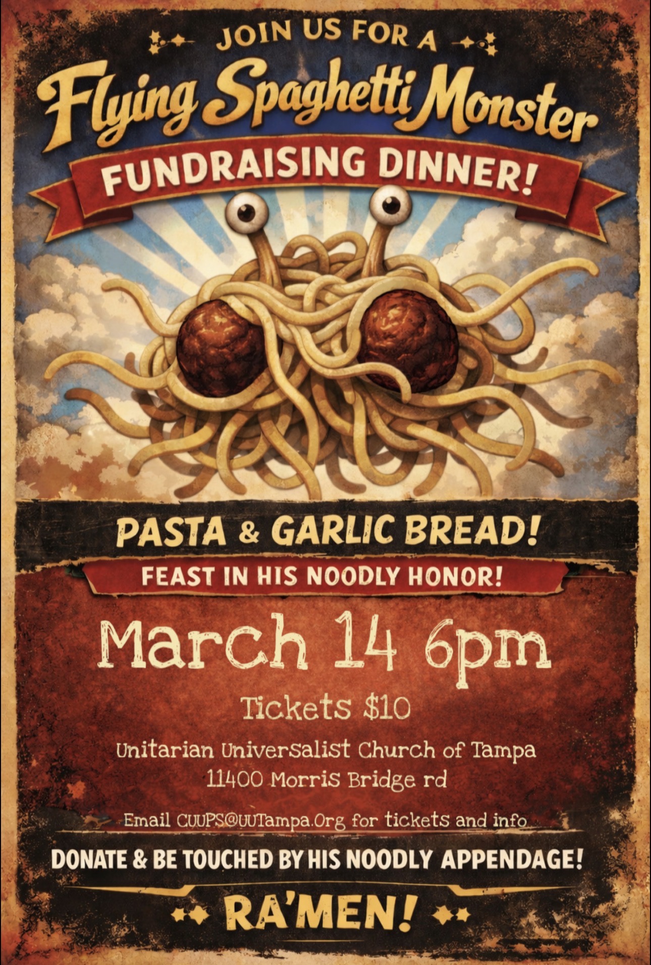 Spaghetti Dinner flyer