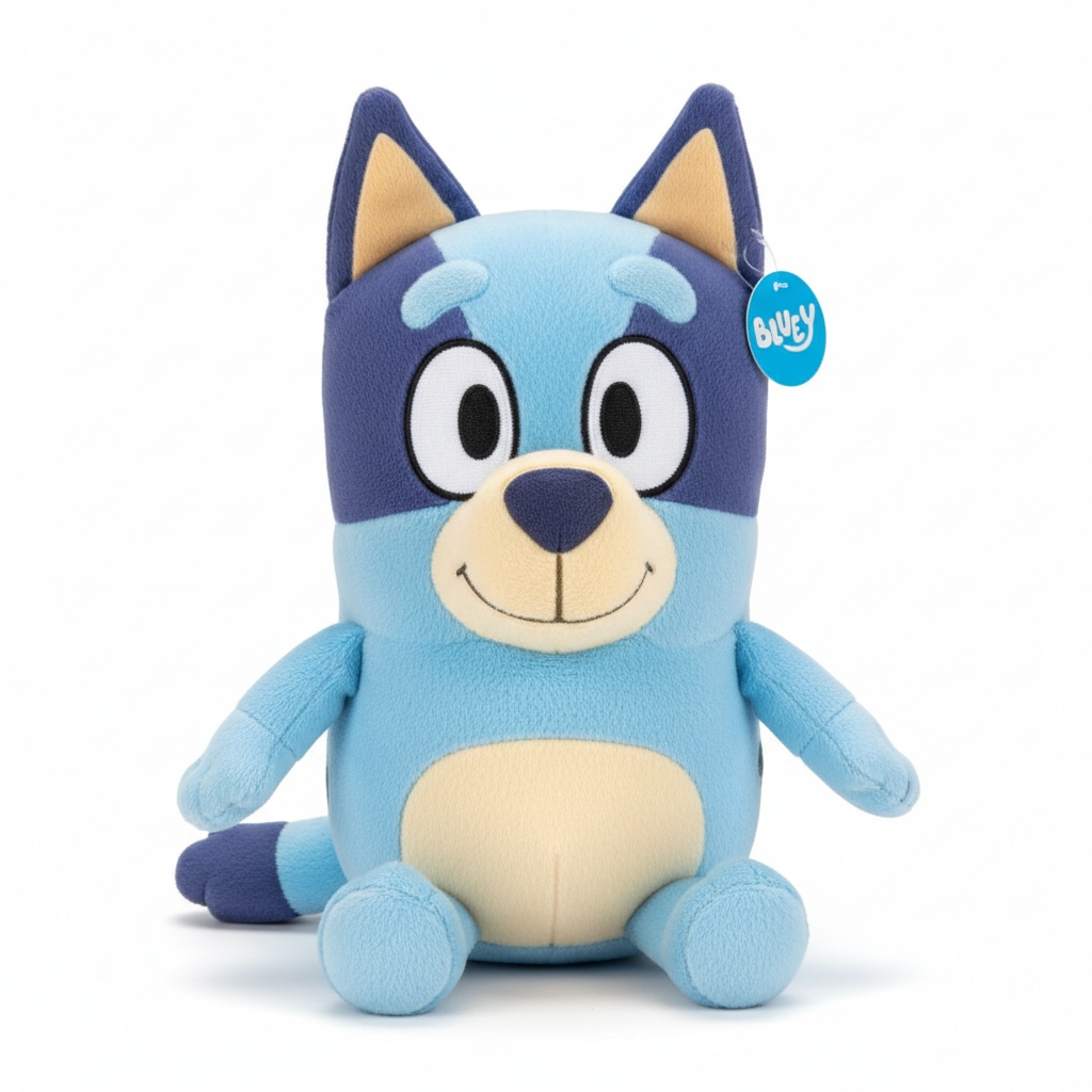 Plush Bluey toy, soft and cuddly for children