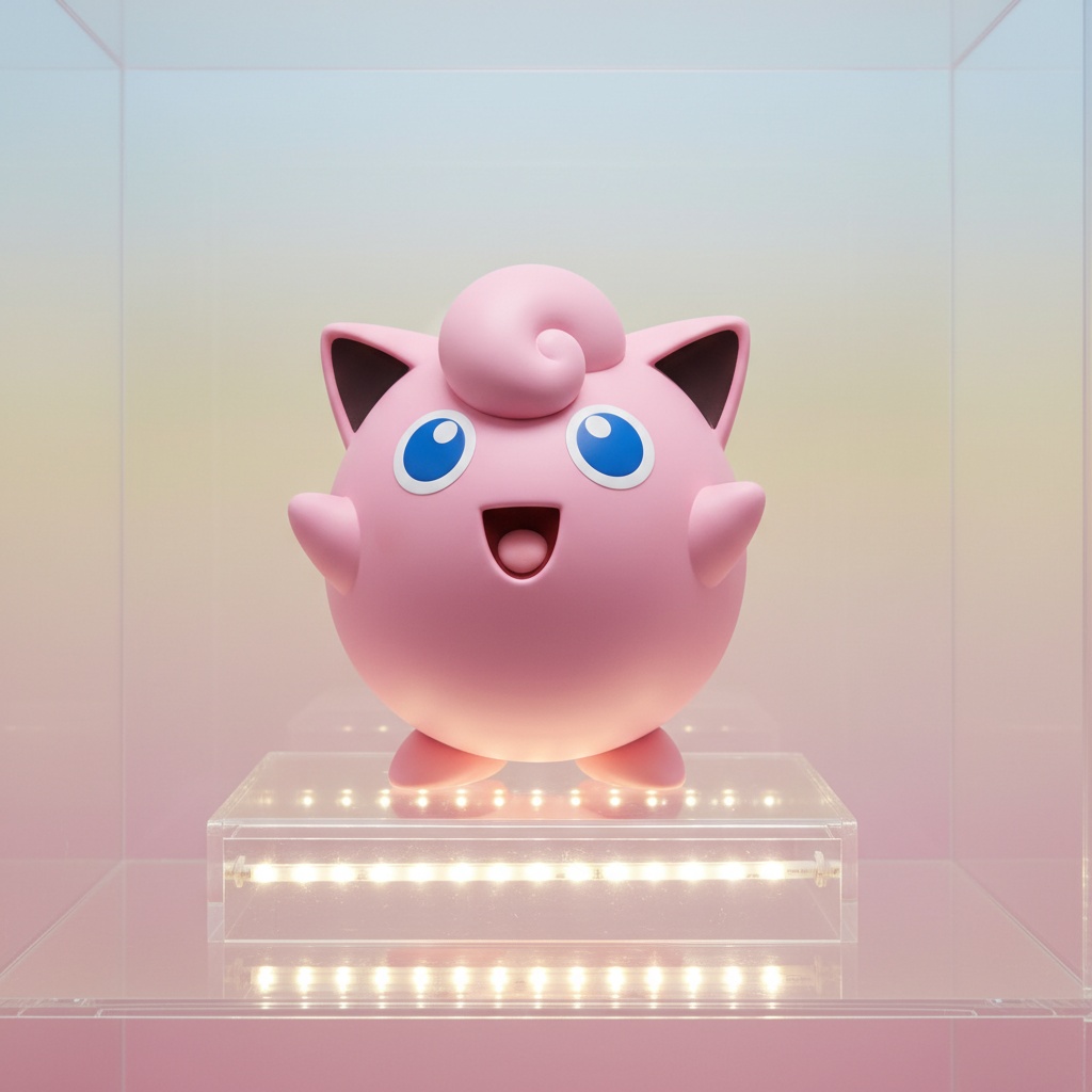 Φιγούρα Jigglypuff – ροζ Pokémon που τραγουδάει και κοιμίζει τους πάντες